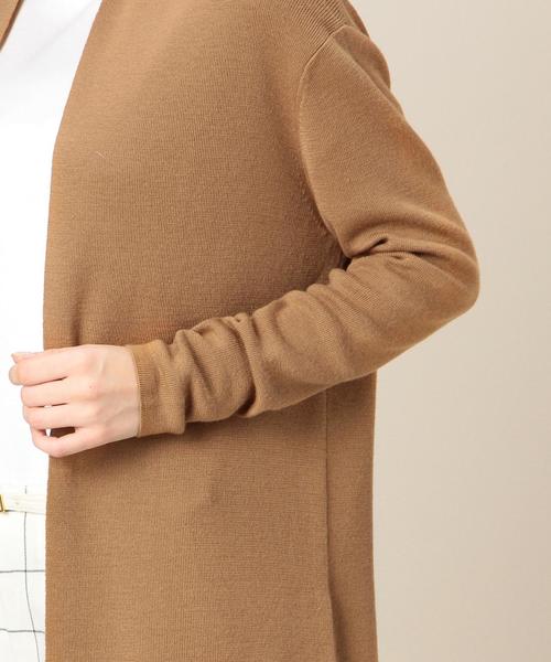 green label relaxing（グリーンレーベルリラクシング）の「KF HandWash FLC SUPER ロングカーディガン◆（カーディガン/ボレロ・レディース・グレー/ブラウン/ネイビー/ライトグレー/ダークグレー/ロイヤルブルー・FREE）」の16枚目の写真