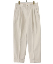 Scye（サイ）の「Scye / サイ ベーシックス：San Joaquin Cotton Chino 2Pleated Trousers：5123-81500[MUS]（チノパンツ・メンズ）」