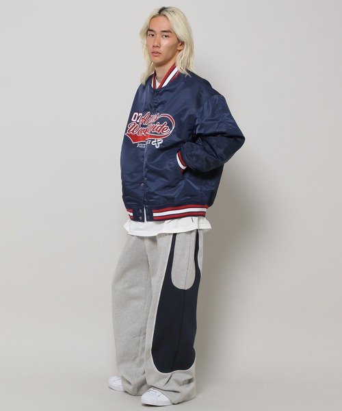 AMESWORLDWIDE(アメスワールドワイド)の「【UNISEX】AMES WORLDWIDE/SYMBOLロゴパンツ (裏起毛) 2982397(スウェットパンツ・レディース・ブラック/グレー・MEDIUM/LARGE)」の9枚目の写真