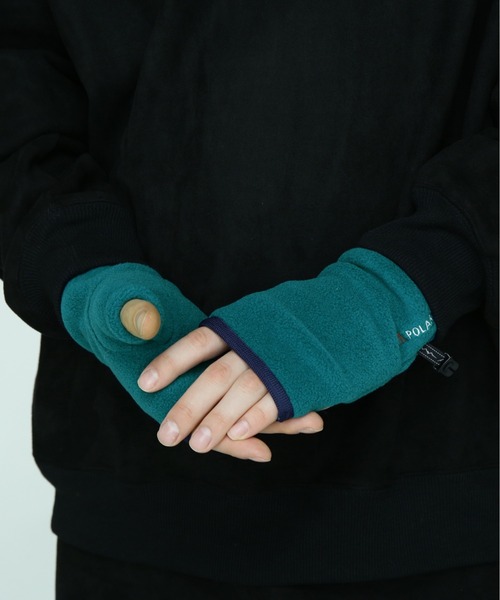 MANASTASH（マナスタッシュ）の「MANASTASH/マナスタッシュ/POLARTEC FINGERLESS GLOVE（手袋・メンズ・ブラック/パープル/マスタード/グリーン系その他3・F）」の7枚目の写真