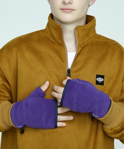 MANASTASH（マナスタッシュ）の「MANASTASH/マナスタッシュ/POLARTEC FINGERLESS GLOVE（手袋・メンズ・ブラック/パープル/マスタード/グリーン系その他3・F）」の8枚目の写真