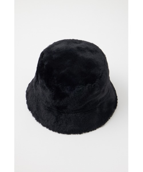 MOUSSY（マウジー）の「F/FUR BUCKET ハット（ハット・レディース・ブラック/ライトベージュ・FREE）」の4枚目の写真