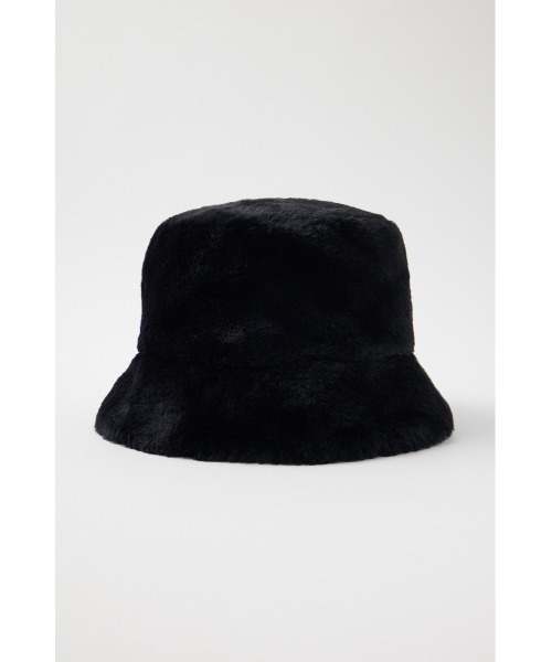 MOUSSY（マウジー）の「F/FUR BUCKET ハット（ハット・レディース・ブラック/ライトベージュ・FREE）」の6枚目の写真