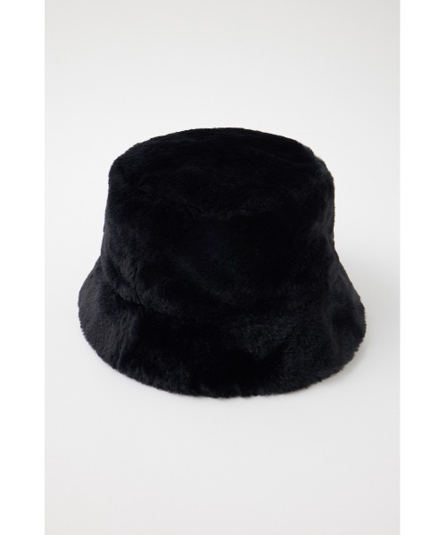 MOUSSY（マウジー）の「F/FUR BUCKET ハット（ハット・レディース・ブラック/ライトベージュ・FREE）」の7枚目の写真