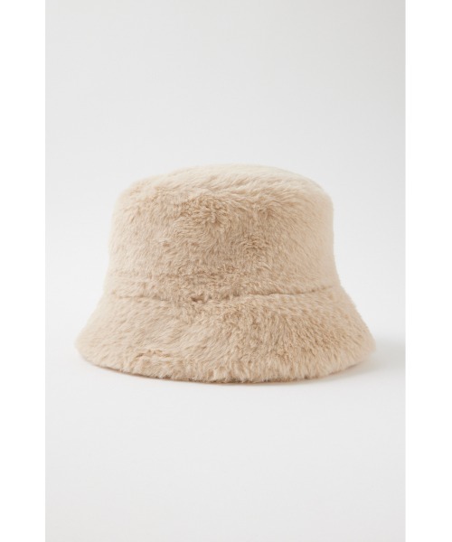 MOUSSY（マウジー）の「F/FUR BUCKET ハット（ハット・レディース・ブラック/ライトベージュ・FREE）」の13枚目の写真