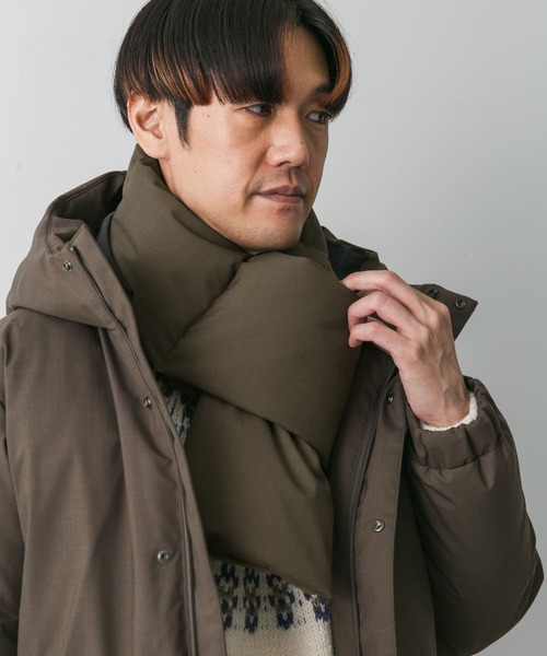 URBAN RESEARCH DOORS（アーバンリサーチドアーズ）の「ラミネートダウンマフラー（マフラー・メンズ・モカ/ブラック/グレー系その他・-）」の7枚目の写真