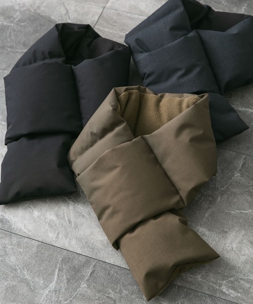 URBAN RESEARCH DOORS（アーバンリサーチドアーズ）の「ラミネートダウンマフラー（マフラー・メンズ・モカ/ブラック/グレー系その他・-）」の8枚目の写真