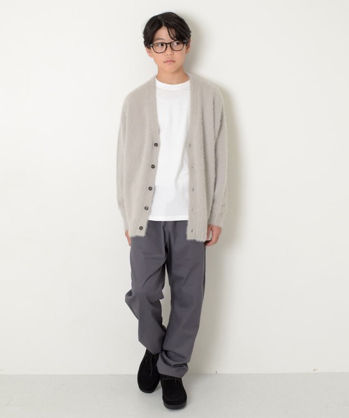 GLAZOS(グラソス)の「【大人向けサイズあり】シャギーカーディガン(その他トップス・キッズ・ネイビー/ブラウン/ライトグレー・160cm/150cm/170cm/140cm)」の5枚目の写真