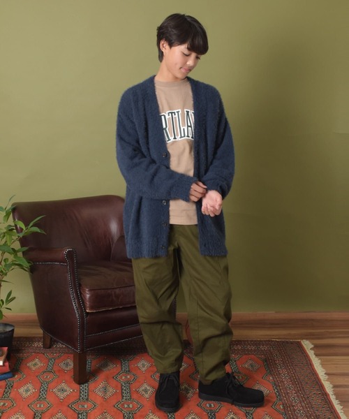 GLAZOS(グラソス)の「【大人向けサイズあり】シャギーカーディガン(その他トップス・キッズ・ネイビー/ブラウン/ライトグレー・160cm/150cm/170cm/140cm)」の7枚目の写真