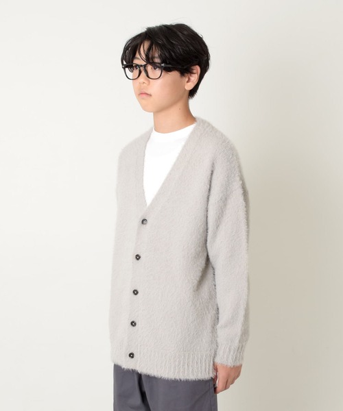 GLAZOS(グラソス)の「【大人向けサイズあり】シャギーカーディガン(その他トップス・キッズ・ネイビー/ブラウン/ライトグレー・160cm/150cm/170cm/140cm)」の8枚目の写真