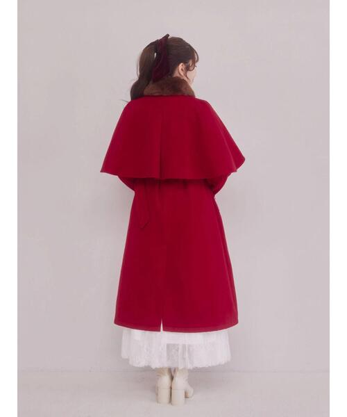 セール】ファー付きケープコート（その他アウター）｜Areeam