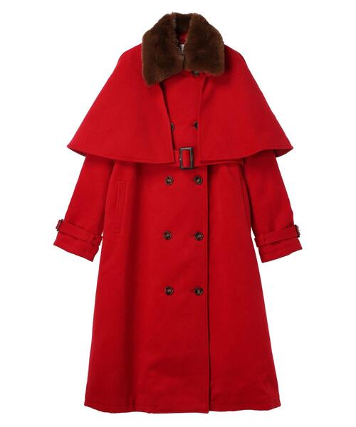 セール】ファー付きケープコート（その他アウター）｜Areeam（アリーム