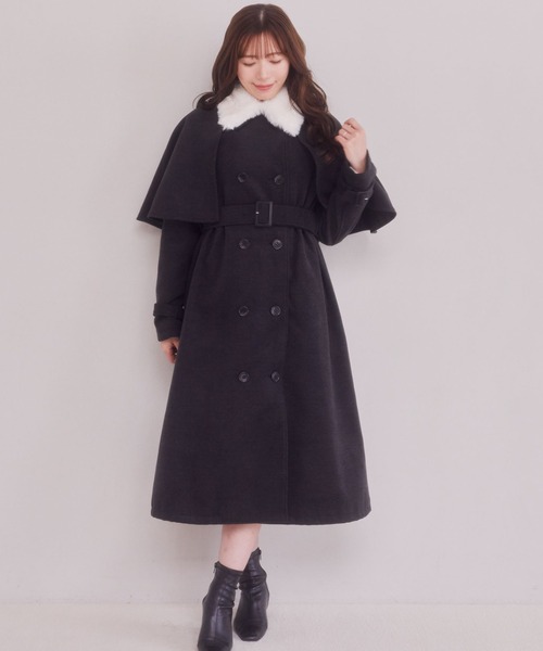 セール】ファー付きケープコート（その他アウター）｜Areeam（アリーム