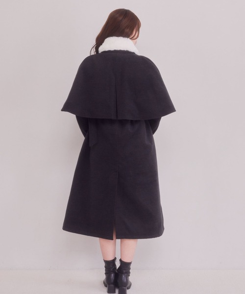 セール】ファー付きケープコート（その他アウター）｜Areeam