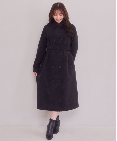 ☆☆arですm(_ _)mエムドット☆em.☆ファーケープコート☆完売品 エムドットem. エコファーケープコート キャメル ファー付きポケット