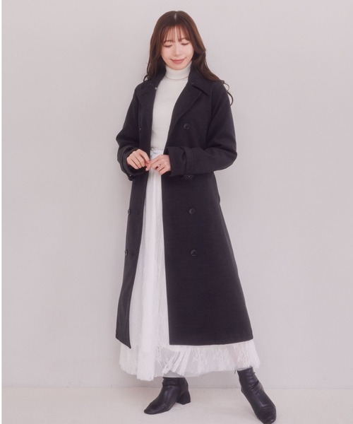 Areeam（アリーム）の「ファー付きケープコート（その他アウター・レディース・レッド/チャコールグレー・FREE）」の21枚目の写真