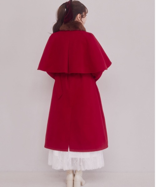 セール】ファー付きケープコート（その他アウター）｜Areeam