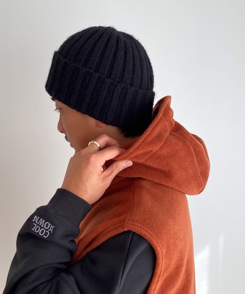 CANAL JEAN（キャナルジーン）の「El mar リブニットCAP（ニットキャップ/ビーニー・レディース・ブラック/ライトベージュ/チャコールグレー/ネイビー・ONE SIZE）」の12枚目の写真