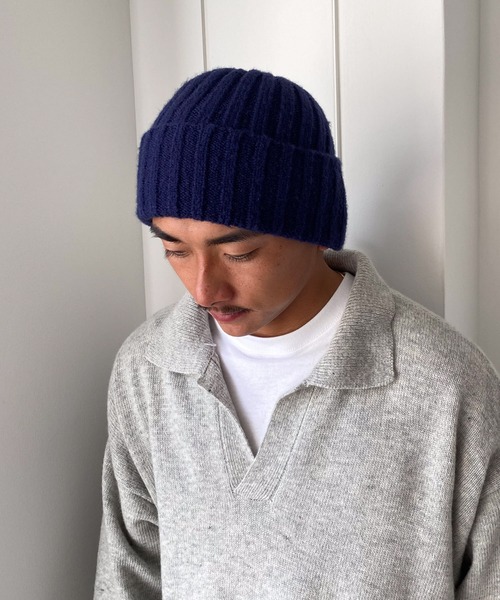 CANAL JEAN（キャナルジーン）の「El mar リブニットCAP（ニットキャップ/ビーニー・レディース・ブラック/ライトベージュ/チャコールグレー/ネイビー・ONE SIZE）」の14枚目の写真