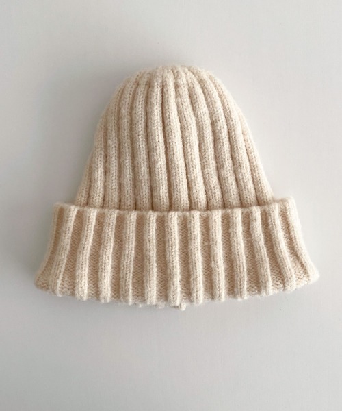 CANAL JEAN（キャナルジーン）の「El mar リブニットCAP（ニットキャップ/ビーニー・レディース・ブラック/ライトベージュ/チャコールグレー/ネイビー・ONE SIZE）」の16枚目の写真