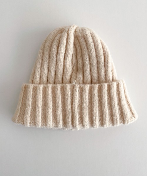 CANAL JEAN（キャナルジーン）の「El mar リブニットCAP（ニットキャップ/ビーニー・レディース・ブラック/ライトベージュ/チャコールグレー/ネイビー・ONE SIZE）」の17枚目の写真