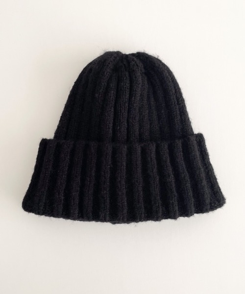 CANAL JEAN（キャナルジーン）の「El mar リブニットCAP（ニットキャップ/ビーニー・レディース・ブラック/ライトベージュ/チャコールグレー/ネイビー・ONE SIZE）」の21枚目の写真