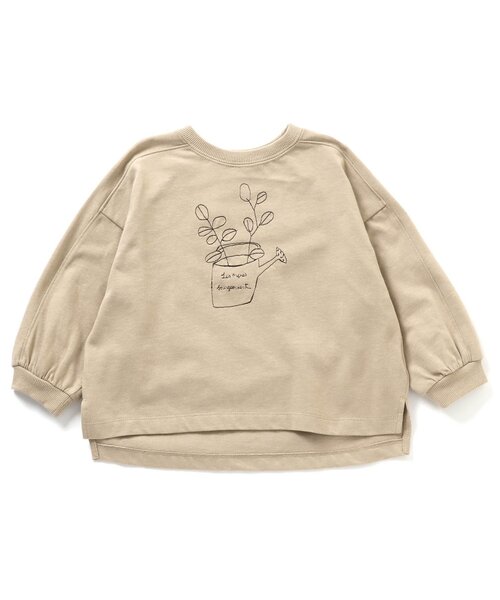 Ampersand（アンパサンド）の「premier 刺繍Tプルオーバー（Tシャツ/カットソー・キッズ・グリーン/ベージュ/オフホワイト・120/100/90/80/140/70/110/130）」の2枚目の写真