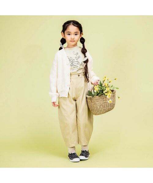 Ampersand（アンパサンド）の「premier 刺繍Tプルオーバー（Tシャツ/カットソー・キッズ・グリーン/ベージュ/オフホワイト・120/100/90/80/140/70/110/130）」の9枚目の写真