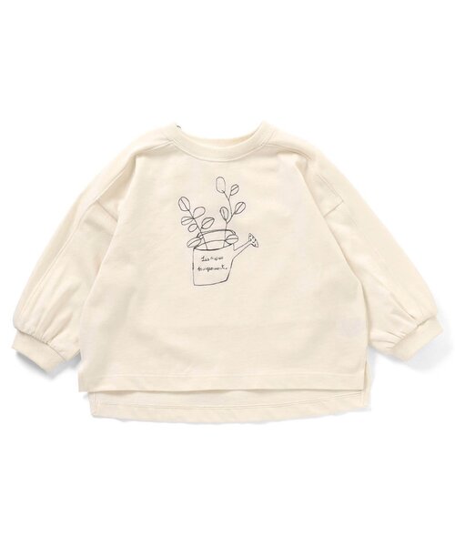 Ampersand（アンパサンド）の「premier 刺繍Tプルオーバー（Tシャツ/カットソー・キッズ・グリーン/ベージュ/オフホワイト・120/100/90/80/140/70/110/130）」の10枚目の写真