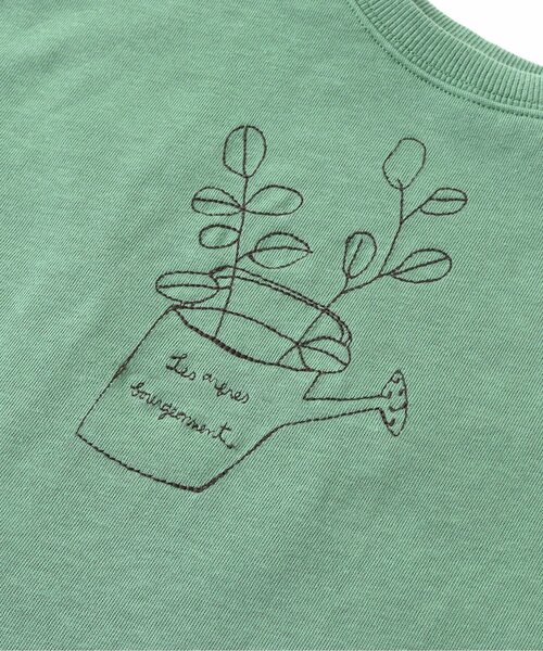 Ampersand（アンパサンド）の「premier 刺繍Tプルオーバー（Tシャツ/カットソー・キッズ・グリーン/ベージュ/オフホワイト・120/100/90/80/140/70/110/130）」の15枚目の写真