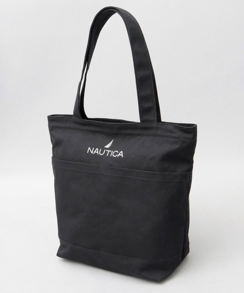 NAUTICA(ノーティカ)の「12オンス シンプル 帆布 キャンバス トートバッグ(トートバッグ・メンズ・ブラック/オフホワイト・FREE)」の4枚目の写真