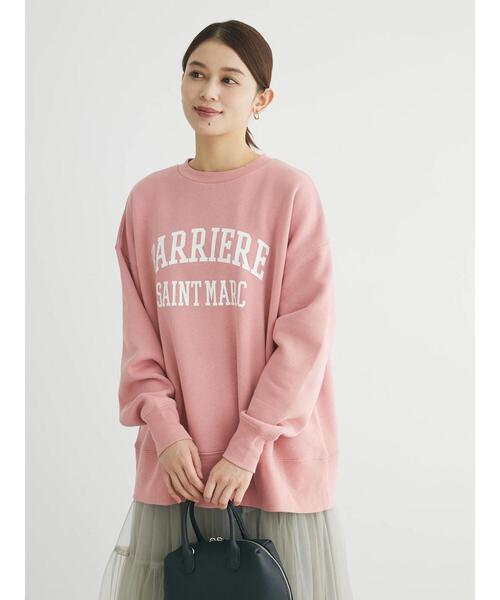 Green Parks(グリーンパークス)の「裏起毛ロゴプルオーバー(Tシャツ/カットソー・レディース・ホワイト系その他/ピンク/オフホワイト/ネイビー/チャコールグレー/ブルー・FREE)」の12枚目の写真