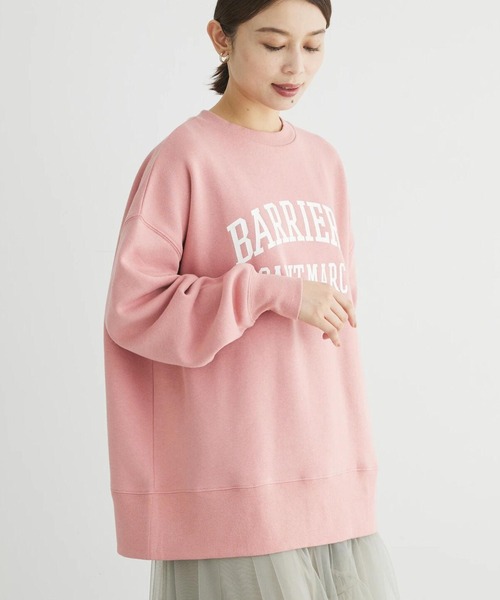Green Parks(グリーンパークス)の「裏起毛ロゴプルオーバー(Tシャツ/カットソー・レディース・ホワイト系その他/ピンク/オフホワイト/ネイビー/チャコールグレー/ブルー・FREE)」の6枚目の写真