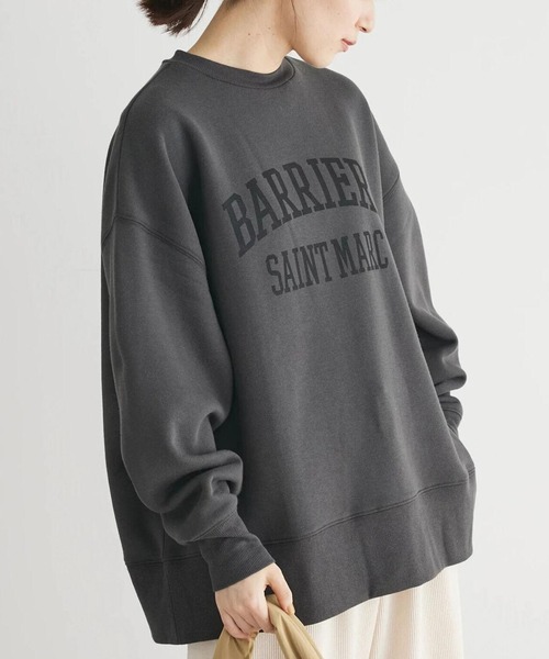 Green Parks(グリーンパークス)の「裏起毛ロゴプルオーバー(Tシャツ/カットソー・レディース・ホワイト系その他/ピンク/オフホワイト/ネイビー/チャコールグレー/ブルー・FREE)」の3枚目の写真