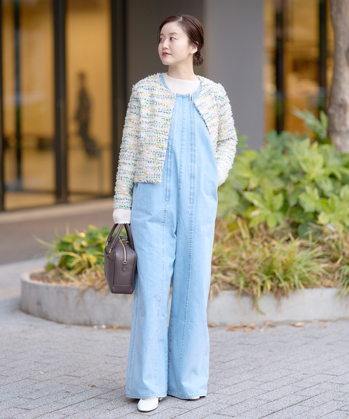 MAISON GUILLEMETTE/メゾンギヨメット】ツィードノーカラージャケット