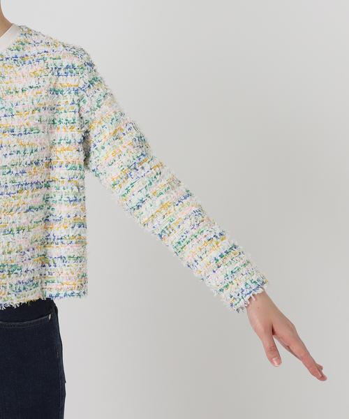 MAISON GUILLEMETTE/メゾンギヨメット】ツィードノーカラージャケット