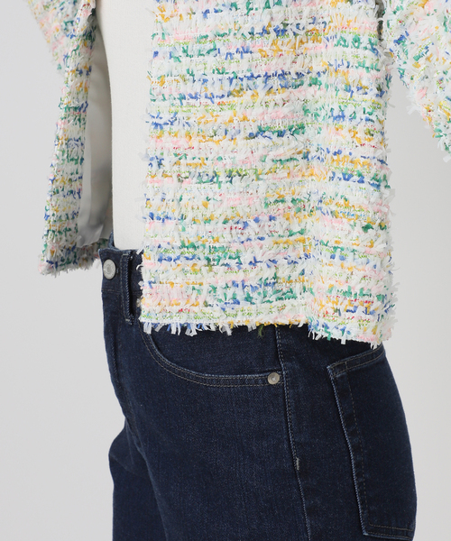 IENA MAISON GUILLEMETTE/メゾンギヨメット MAISON GUILLEMETTE/メゾンギヨメット】ツィードノーカラージャケット