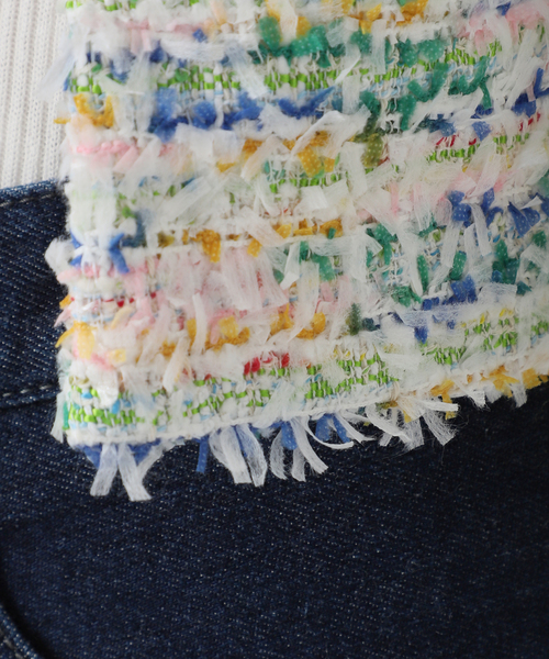 MAISON GUILLEMETTE/メゾンギヨメット】ツィードノーカラージャケット