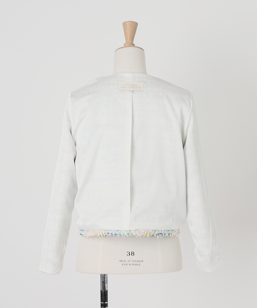 MAISON GUILLEMETTE/メゾンギヨメット】ツィードノーカラージャケット