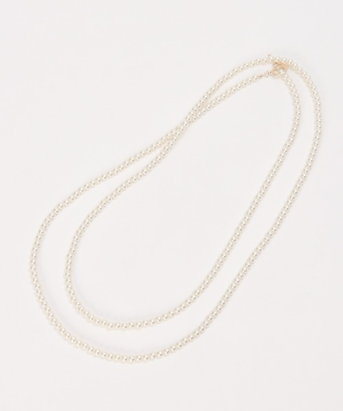 ikka（イッカ）の「ロングパールネックレス（ネックレス・レディース・オフホワイト・FREE）」の3枚目の写真