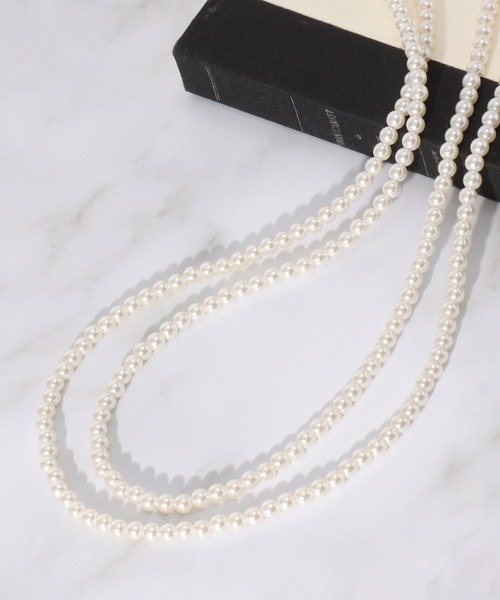ikka（イッカ）の「ロングパールネックレス（ネックレス・レディース・オフホワイト・FREE）」の2枚目の写真
