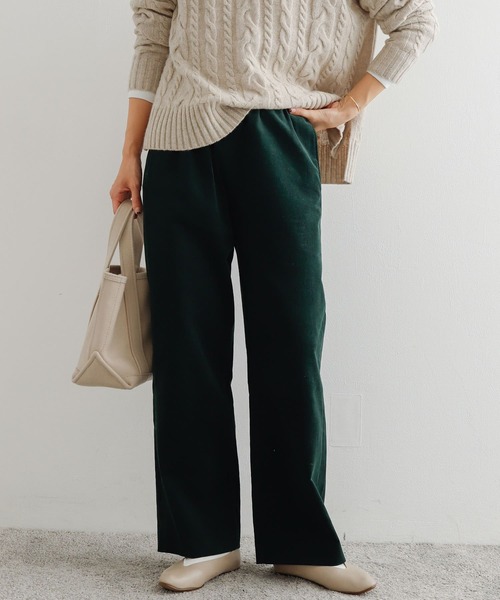 URBAN RESEARCH DOORS（アーバンリサーチドアーズ）の「『URTECH』コーデュロイイージーパンツ（その他パンツ・レディース・チャコールグレー/グリーン/ベージュ系その他・MEDIUM）」の3枚目の写真