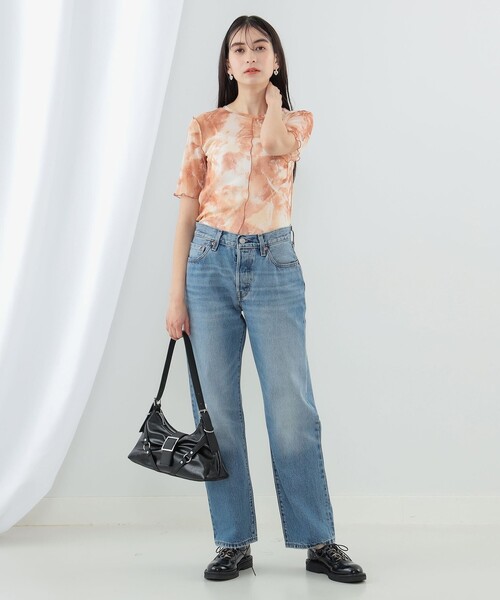 Ray BEAMS（レイビームス）の「Ray BEAMS / ギャザー ベルト バッグ（ハンドバッグ・レディース・ブラック/ブルー系その他4・ONE SIZE）」の7枚目の写真