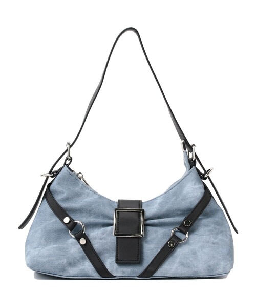 Ray BEAMS（レイビームス）の「Ray BEAMS / ギャザー ベルト バッグ（ハンドバッグ・レディース・ブラック/ブルー系その他4・ONE SIZE）」の14枚目の写真