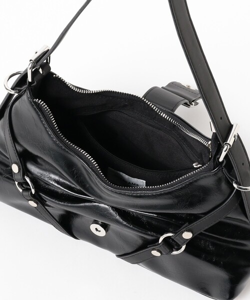 Ray BEAMS（レイビームス）の「Ray BEAMS / ギャザー ベルト バッグ（ハンドバッグ・レディース・ブラック/ブルー系その他4・ONE SIZE）」の22枚目の写真