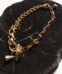 rehacer | rehacer : Asymmetry Rose Chain Bracelet / アシンメトリー ローズ チェーン ブレスレット(ブレスレット)