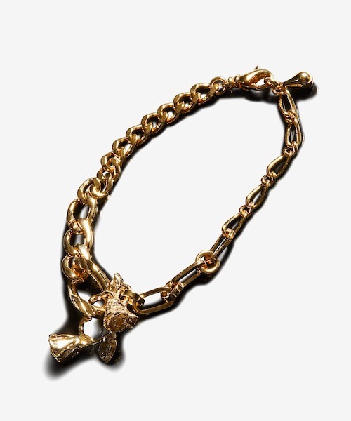 rehacer（レアセル）の「rehacer : Asymmetry Rose Chain  Bracelet / アシンメトリー ローズ チェーン ブレスレット（ブレスレット・メンズ・ゴールド/シルバー・FREE）」の7枚目の写真