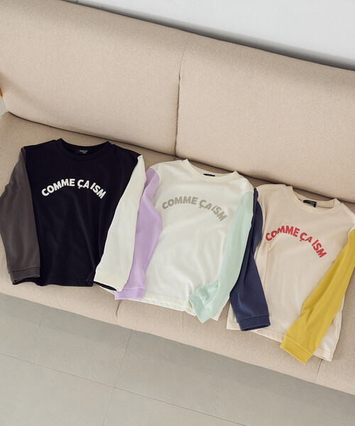 COMME CA ISM（コムサイズム）の「ロゴプリントＴシャツ（Tシャツ/カットソー・キッズ・ホワイト系その他/ブラック系その他/アイボリー系・100cm/110cm/120cm/130cm/140cm/150cm）」の6枚目の写真