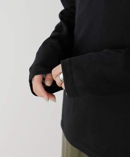 AO2（アオズ）の「▲Long sleeve t-shirt / 無地ロンT 長袖Tシャツ（Tシャツ/カットソー・レディース・ピンク/ホワイト/ブルー/レッド/ブラック・FREE）」の11枚目の写真
