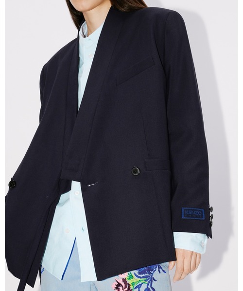 KENZO ケンゾー　テーラードジャケット ウール　ダブル ブレスト　90s KENZO ケンゾー 80s～90s チェック ウール ダブルブレスト